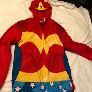 Wonder Woman hooded onesie with cape